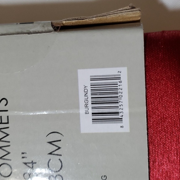American Linen Maria Faux Silk Grommet Window Panels (2) 54" X 84" ~ Burgundy - Picture 4 of 8